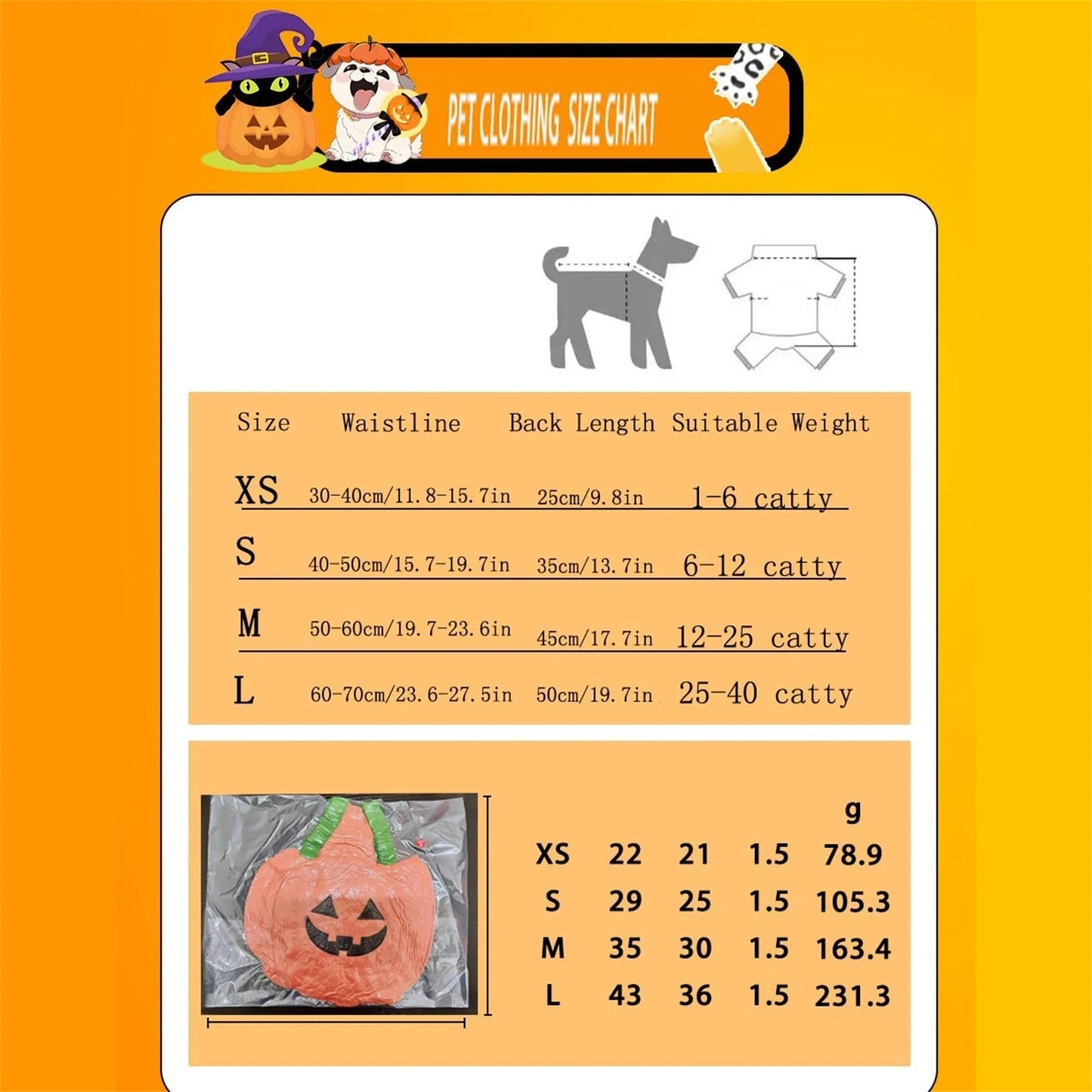 Halloween Pumpkin Lantern Dog Clothes Transformation Costume Cosplay Funny Cat Teddy Dog Special Events Apparel Comical Outfits