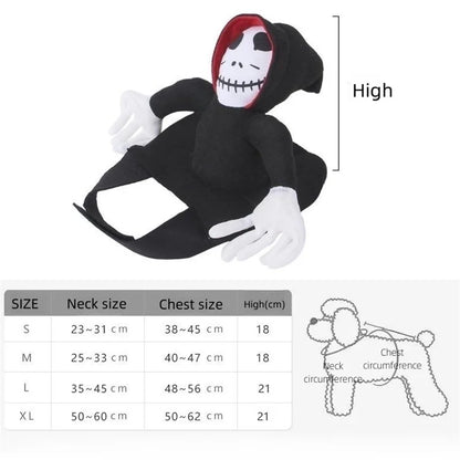 Funny Pet Halloween Costume Horrible Ghost Cosplay Cloth Halloween Party Dress up for Small Medium Large Dog Pet Accessories