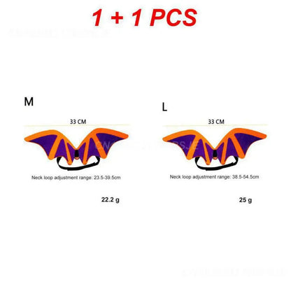 1~4PCS Halloween Adorable Creative Halloween Pet Dress-Up Costume Accessories Pet Bat Must-Have Bat Eye-Catching