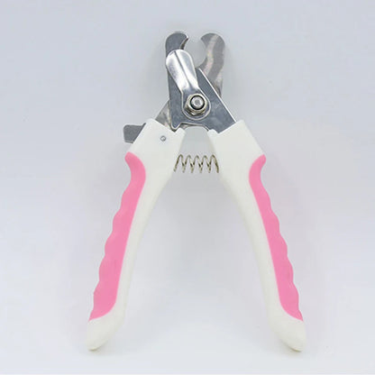 Pet Straight Handle Stainless Steel Nail Scissors Dog and Cat Pet Nail Clipper Cleaning Tool Pet Nail Clipper Set