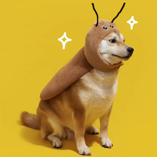 Cat Cockroach Cape Cute Cockroach Cape Antennae Costume for Small Medium Pet Cosplay Apparel for Cats Dogs Pet Costume
